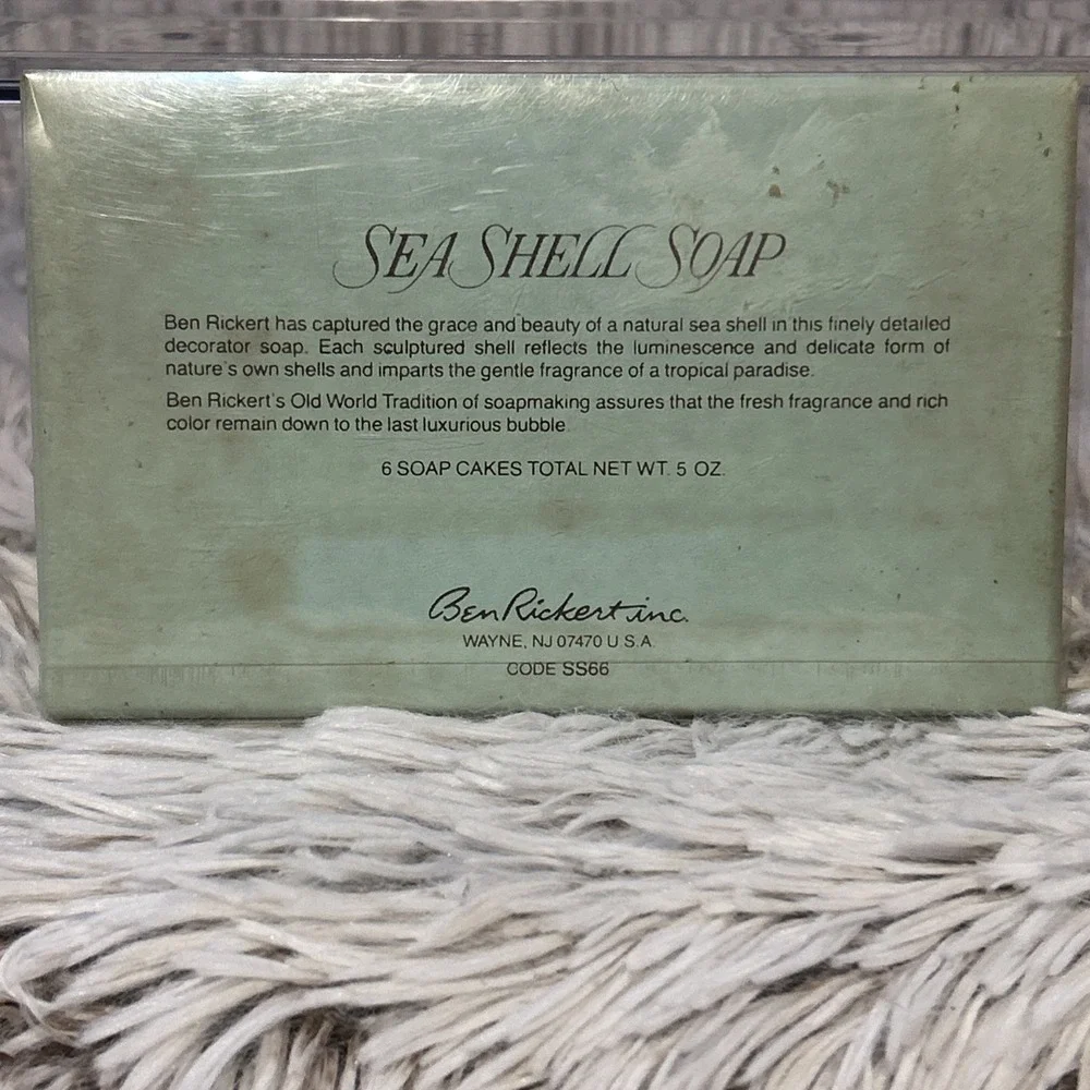 2 Boxes Vintage NOS Seashell & Seahorses Soap Cakes Coastal Beach Grannycore‎